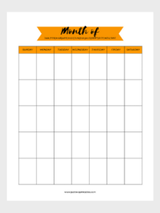 Free Calendar Printables PDF