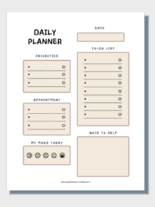 Free Printables Planner