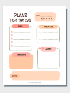 Free Printables Planner
