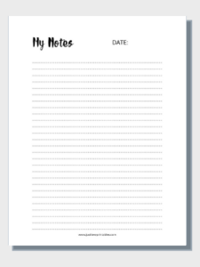 Free Printable To-Do Lists/Notes