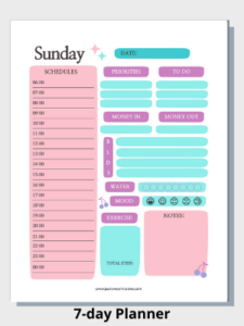 Free Printables Planner