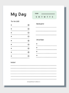 Free Printables Planner