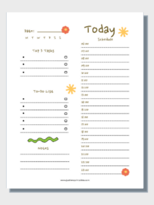 Free Printables Planner