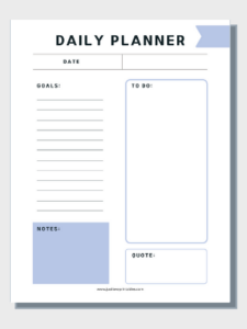 Free Printables Planner