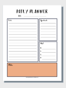 Free Printables Planner