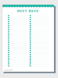Free Printable Menu/Kitchen - Just Love Printables