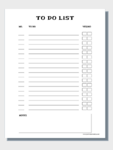 Free Printable To-Do Lists/Notes