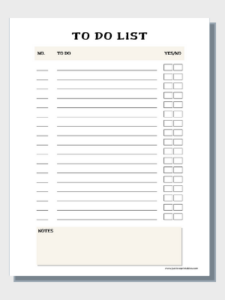 Free Printable To-Do Lists/Notes