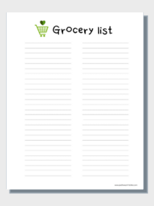 Free Printable Menu/Kitchen - Just Love Printables