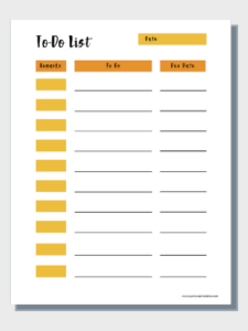 Free Printable To-Do Lists/Notes