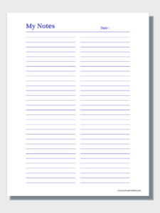 Free Printable To-Do Lists/Notes