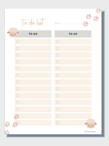 Free Printable To-Do Lists/Notes