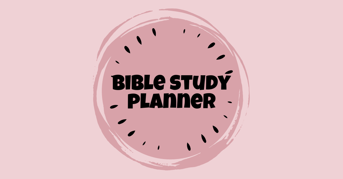 Weekly Bible Study Planner Printable | PDF Download, Christian Printable,  Christian Planner