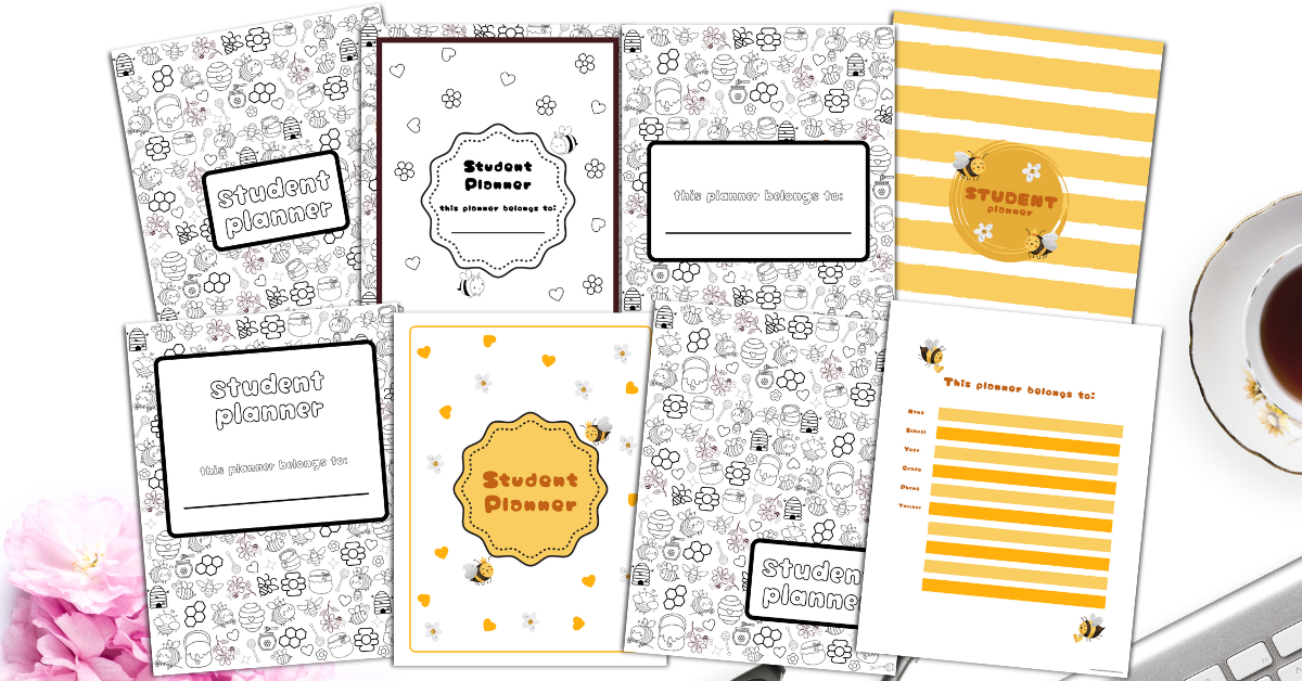 100-Page Bumblebee-Themed Student Planner