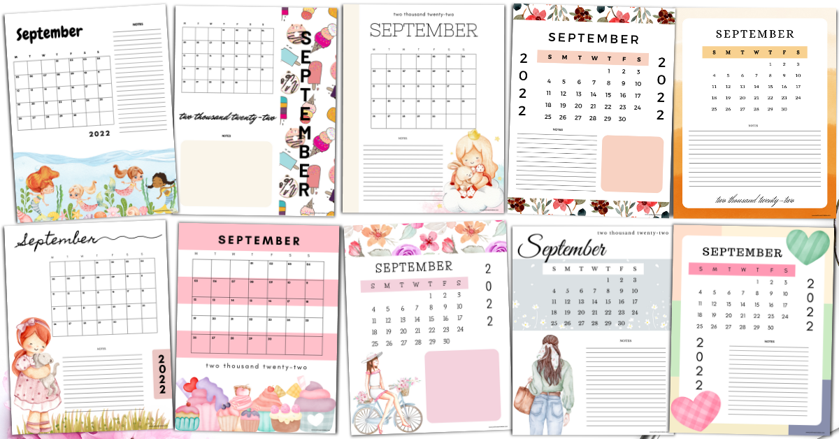 Free September 2022 Calendar