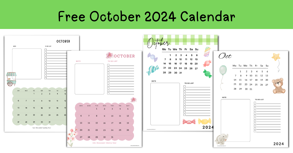 Free October 2024 Calendar