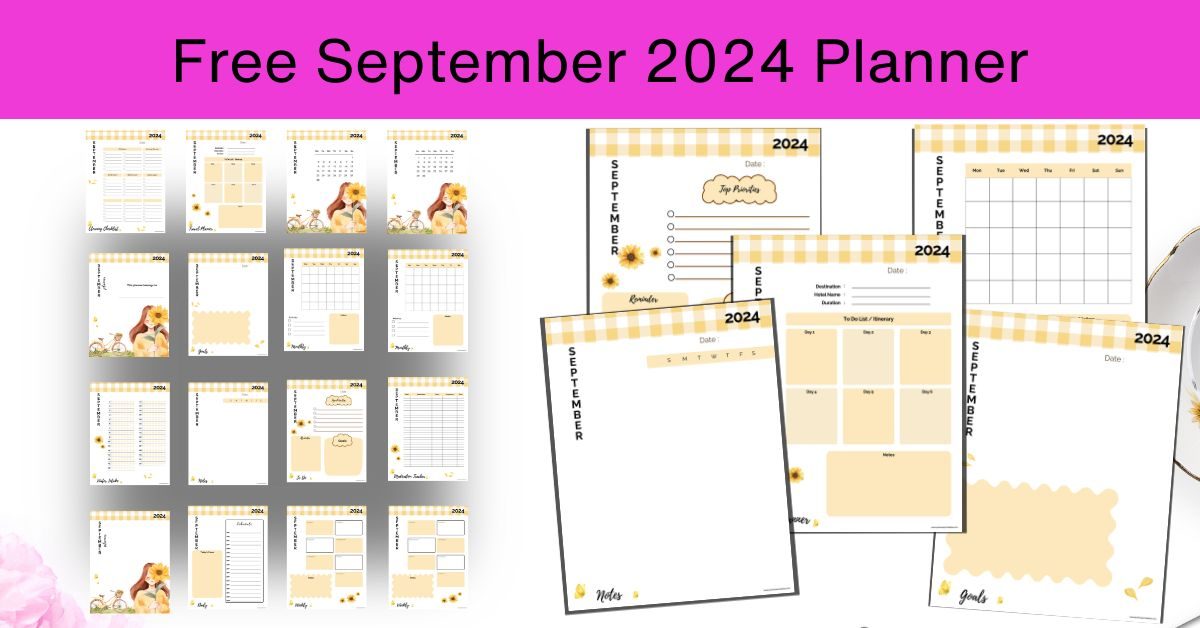 Free September 2024 Planner