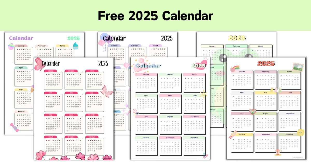 Free 2025 Calendar