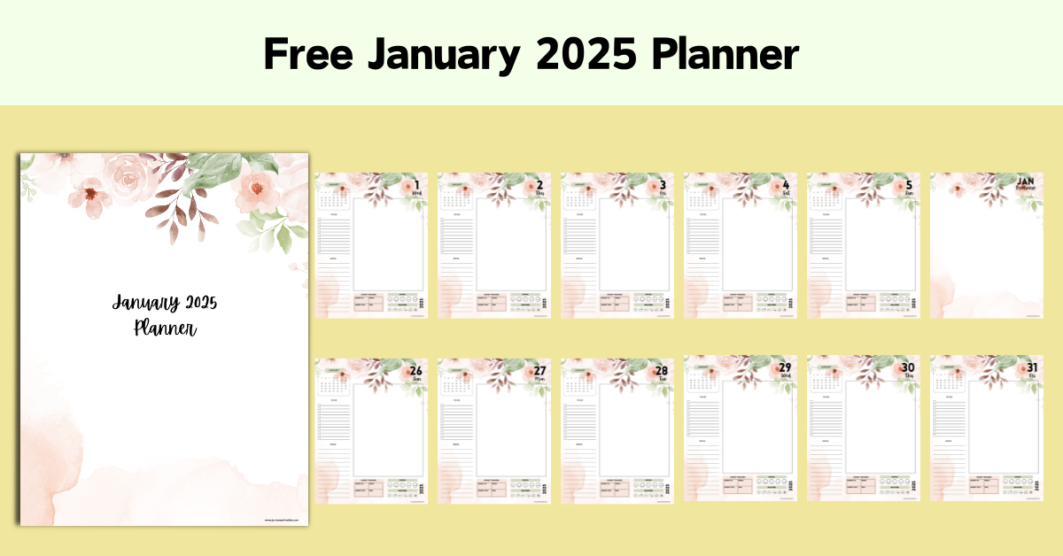 Free January 2025 Planner