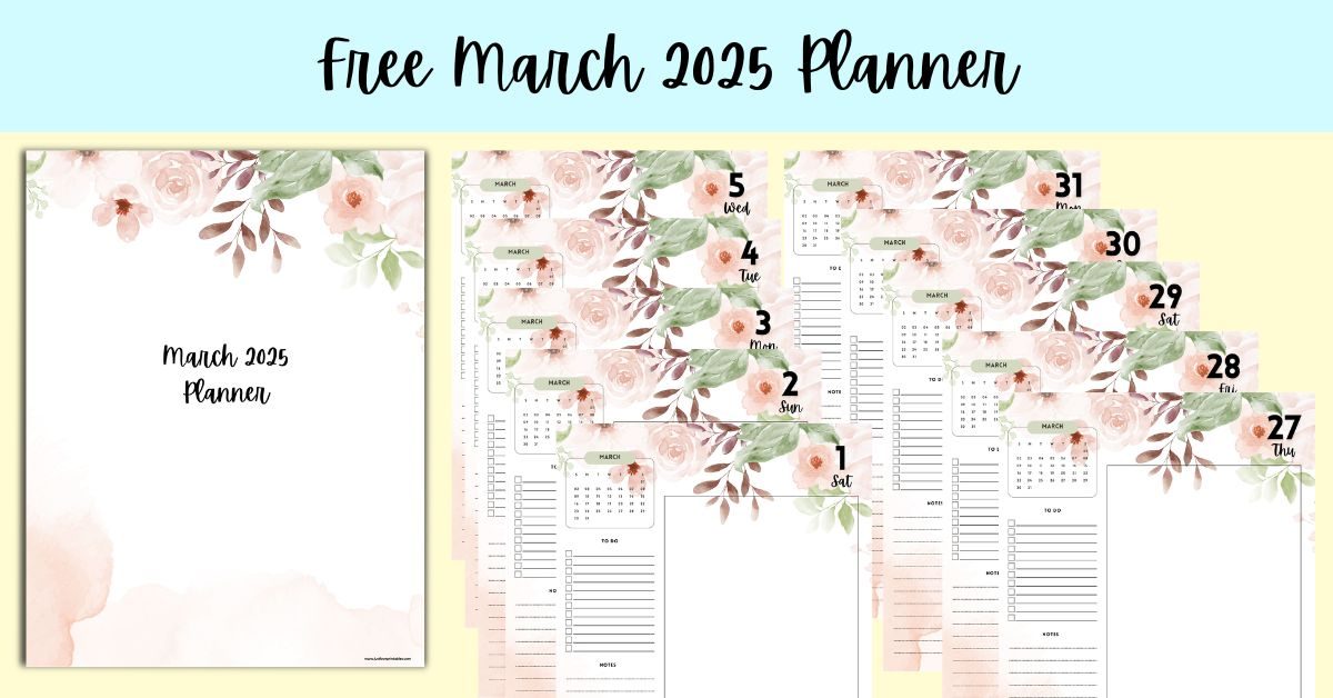 Free March 2025 Planner