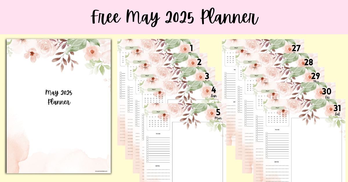 Free May 2025 Planner