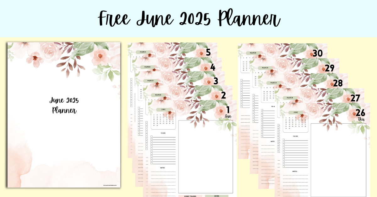 Free June 2025 Planner