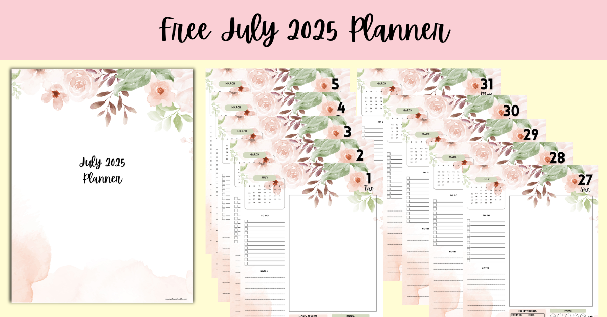 Free July 2025 Planner