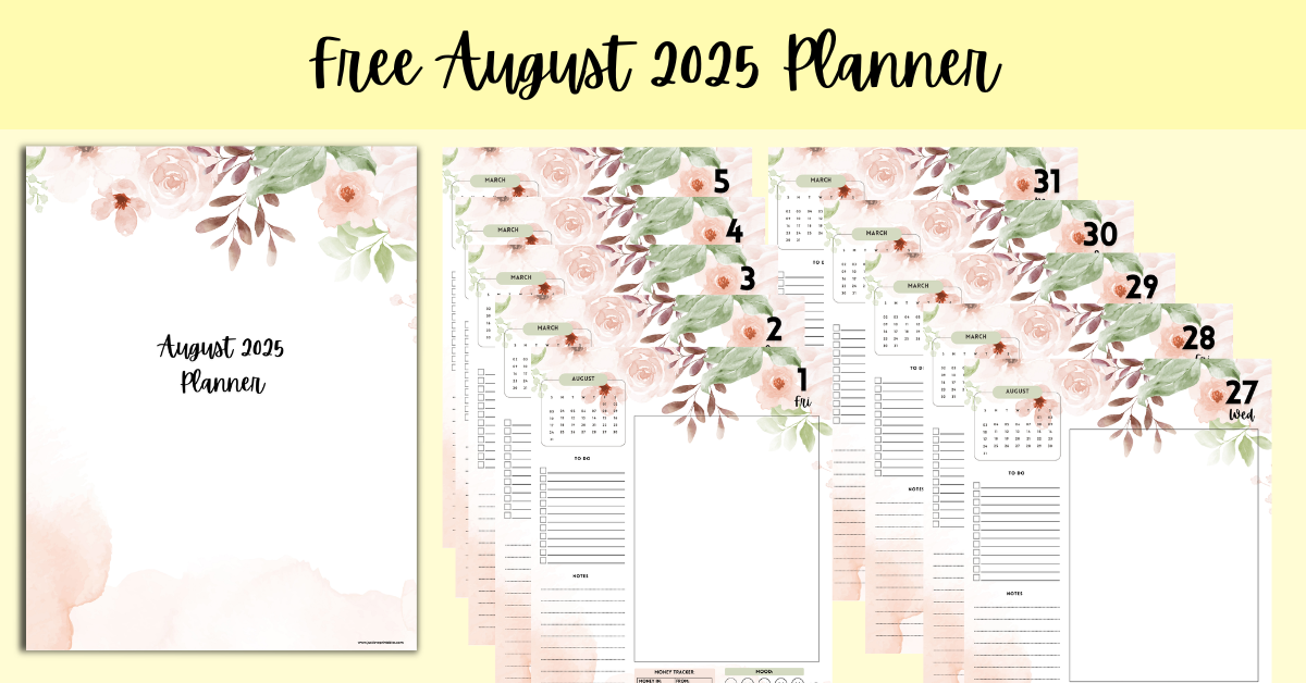 Free August 2025 Planner