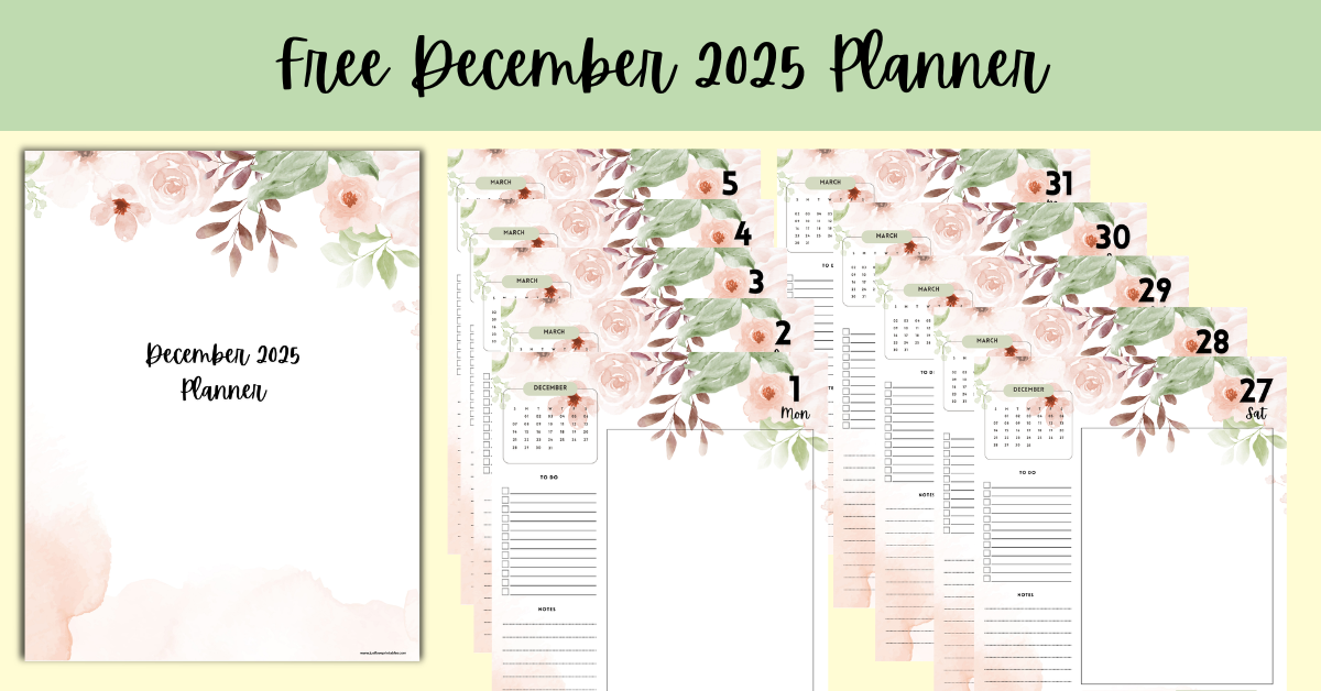 Free December 2025 Planner